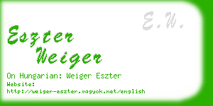 eszter weiger business card